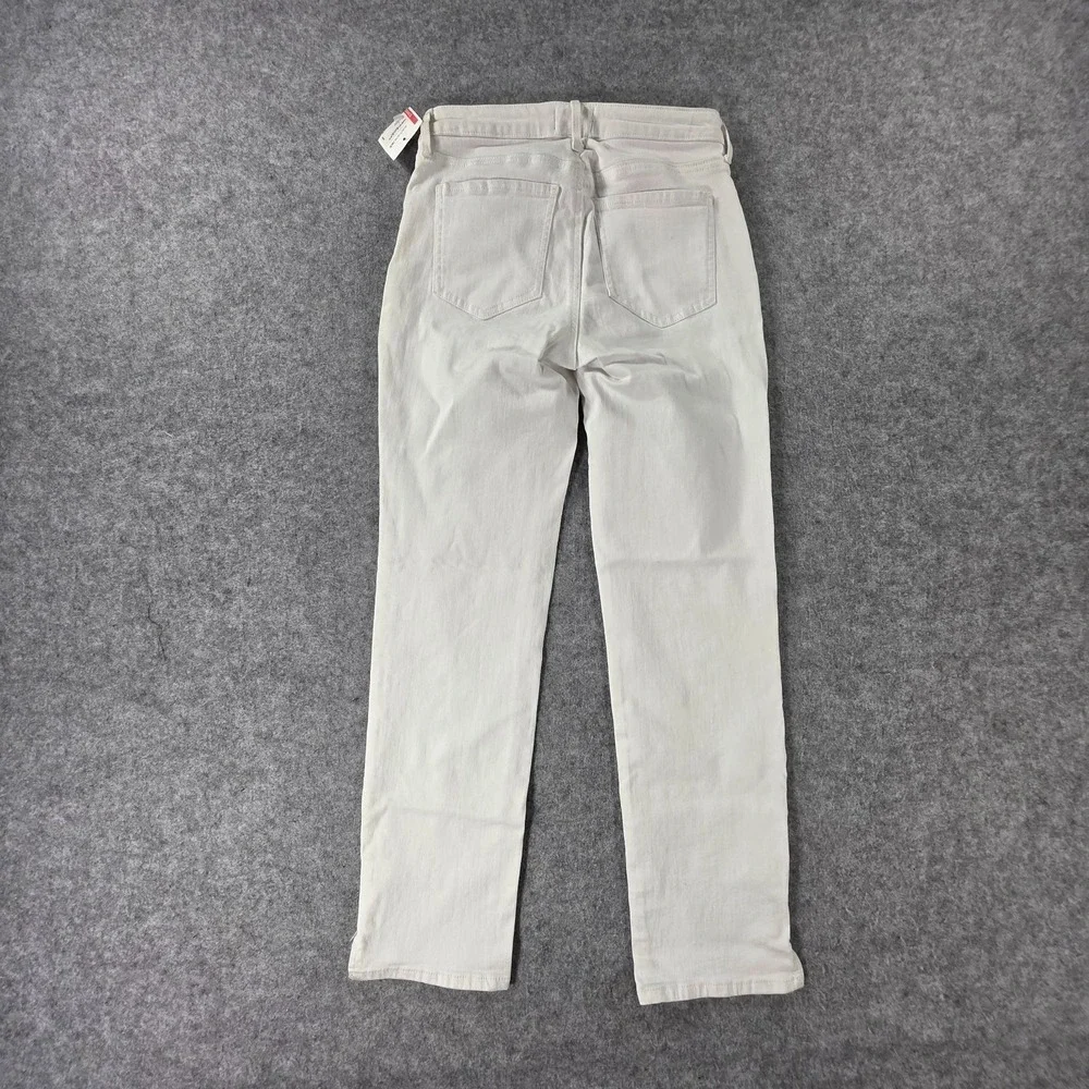 NYDJ Curves 360 Women's White Slim Straight Ankle Leg Jeans Size 0 Short NWT